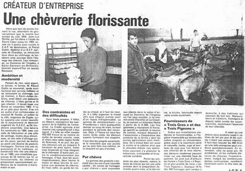 Une chevrerie florissante