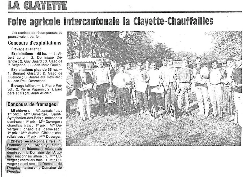 Foire agricole intercantonale La Clayette-Chauffailles