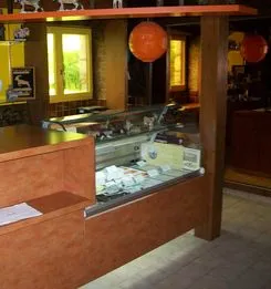 Intérieur du magasin de vente de la ferme
